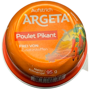 ARGETA PATE DE POULET PIQUANT 95G